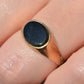 Chic East-West Onyx Signet Ring