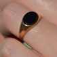 Chic East-West Onyx Signet Ring