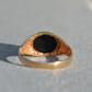 Chic East-West Onyx Signet Ring