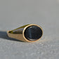 Chic East-West Onyx Signet Ring