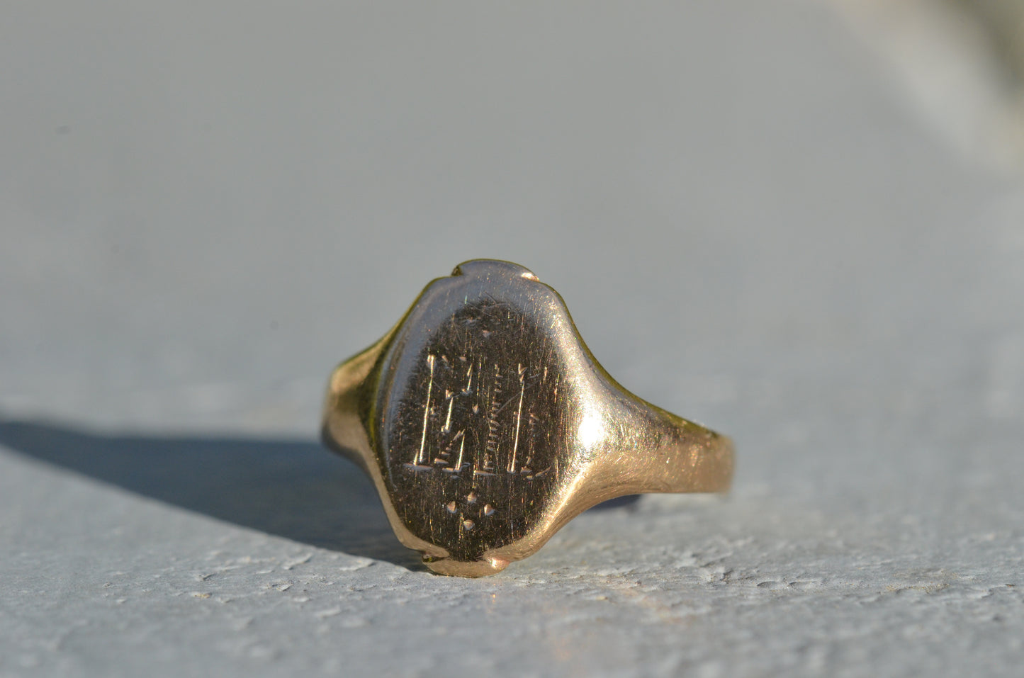 Elongated Vintage Signet Ring EH