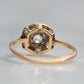 Dynamic Art Deco Pinwheel Cluster Ring