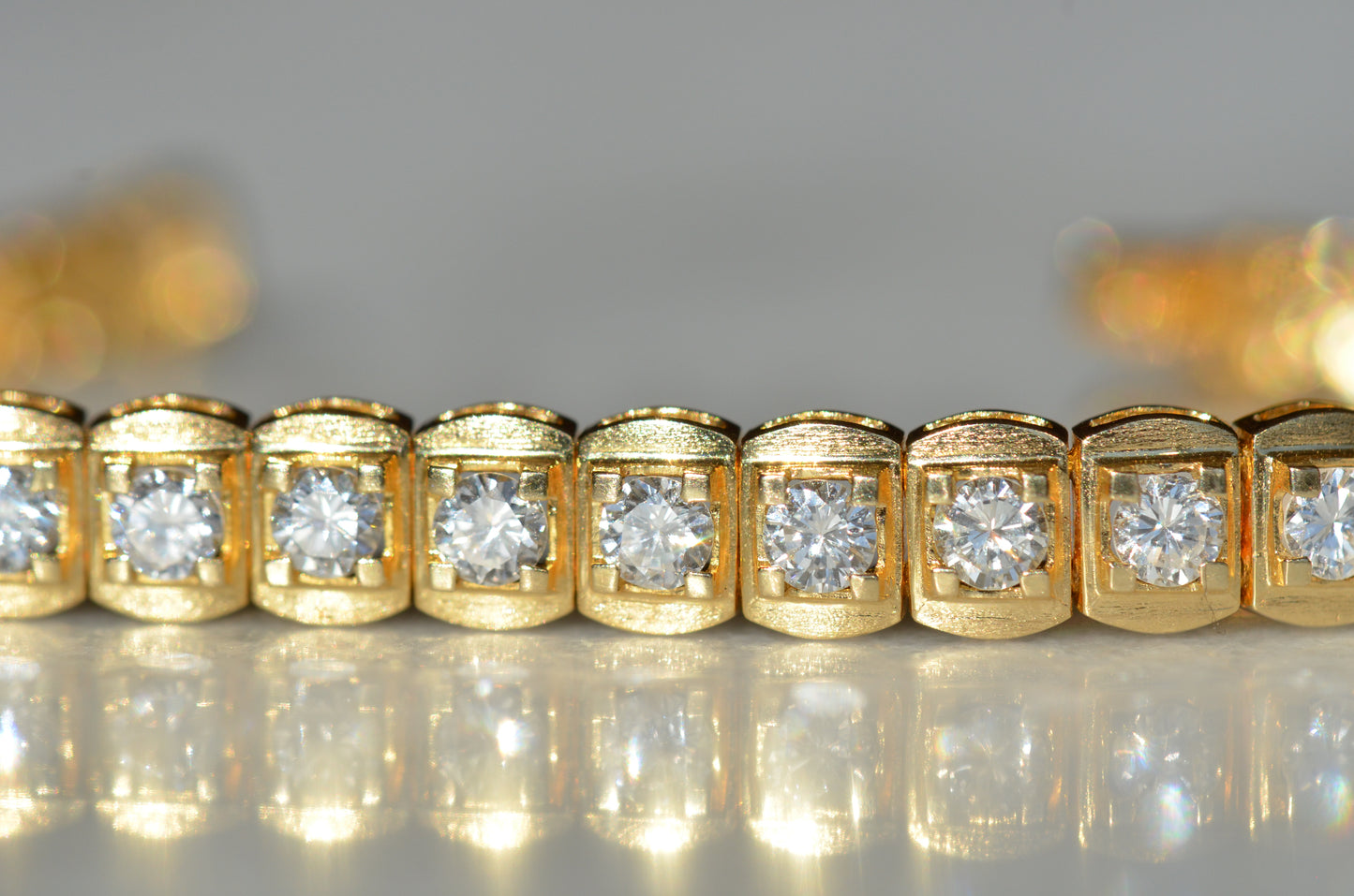 Gorgeous Vintage Diamond Panel Bracelet