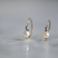 Edwardian Pearl and Diamond Dormeuses Earrings