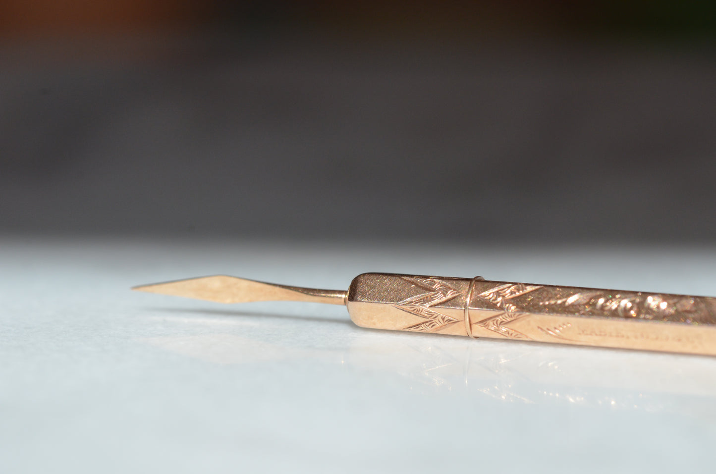 Exquisite Antique Solid Gold Toothpick