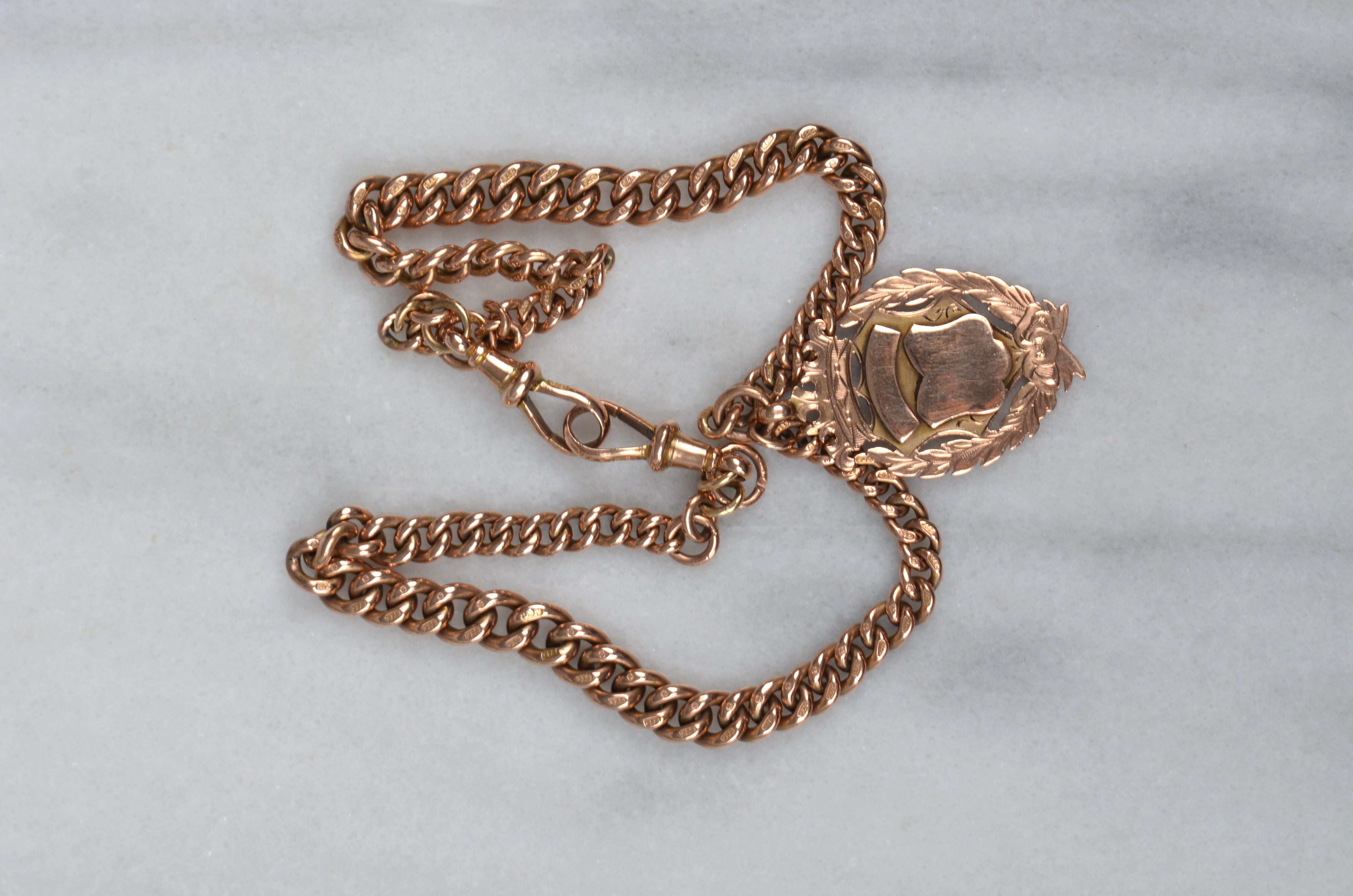 Bold Heavy Antique Double Albert Chain