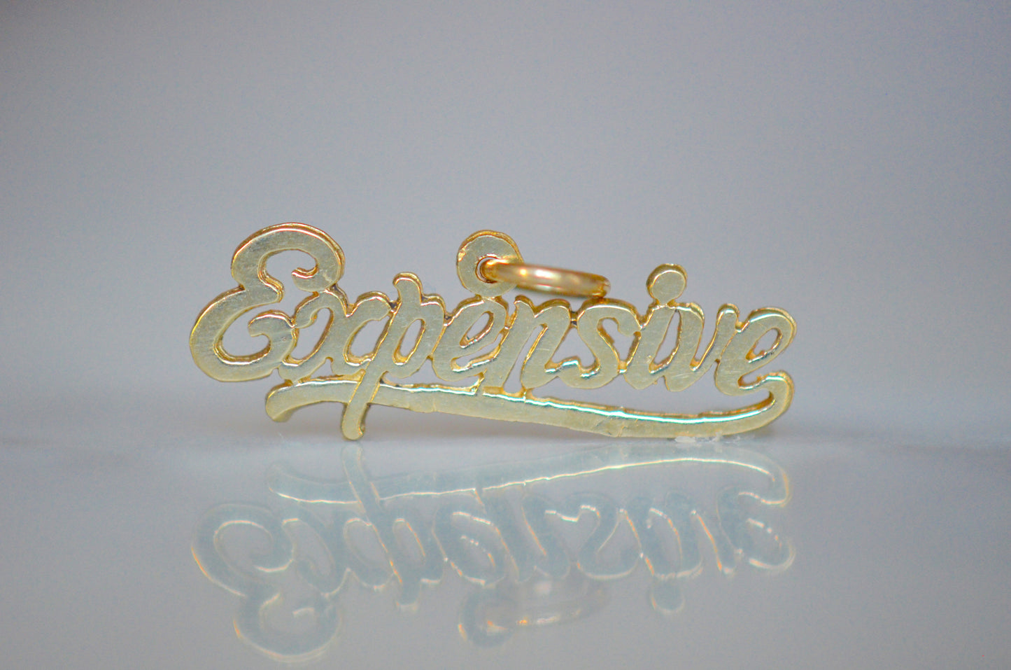 Deadstock "Expensive" Gold Nameplate