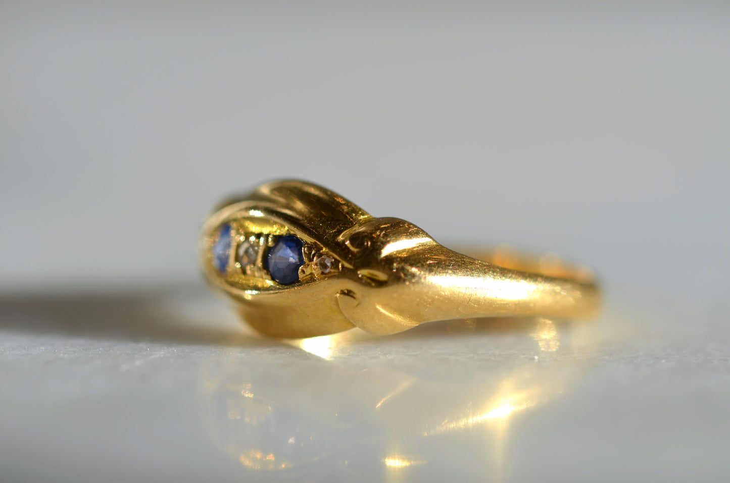 Light and Bright Edwardian Sapphire Ring