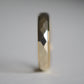 Signed Midcentury Two-Tone Faceted Ring