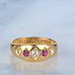 Exquisite Victorian Ruby and Diamond Gypsy Ring 1884
