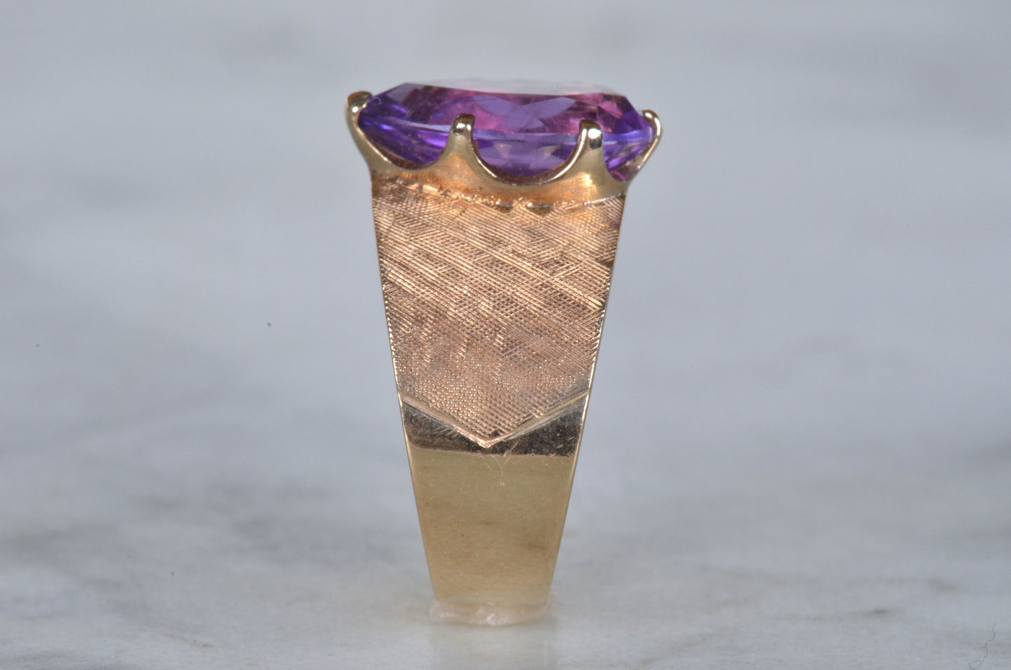 Dramatic Vintage Amethyst Cocktail Ring