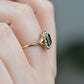 Dramatic Vintage Citrine Pearl Ring