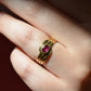 Sexy Vintage Ruby Bezel Ring