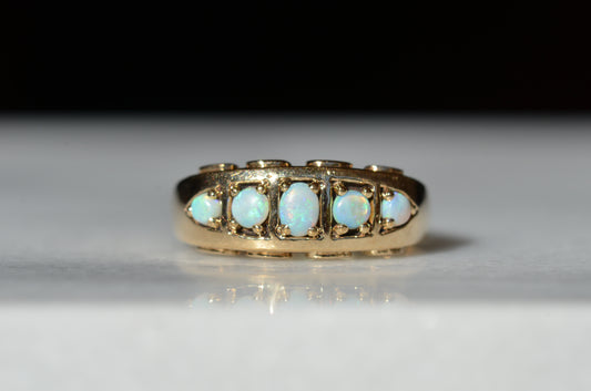 Vintage Opal Five Stone Ring