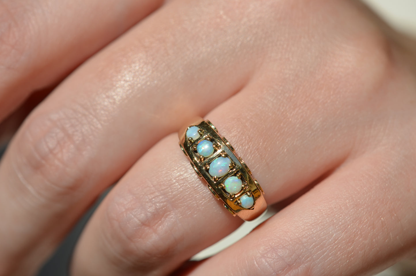 Vintage Opal Five Stone Ring