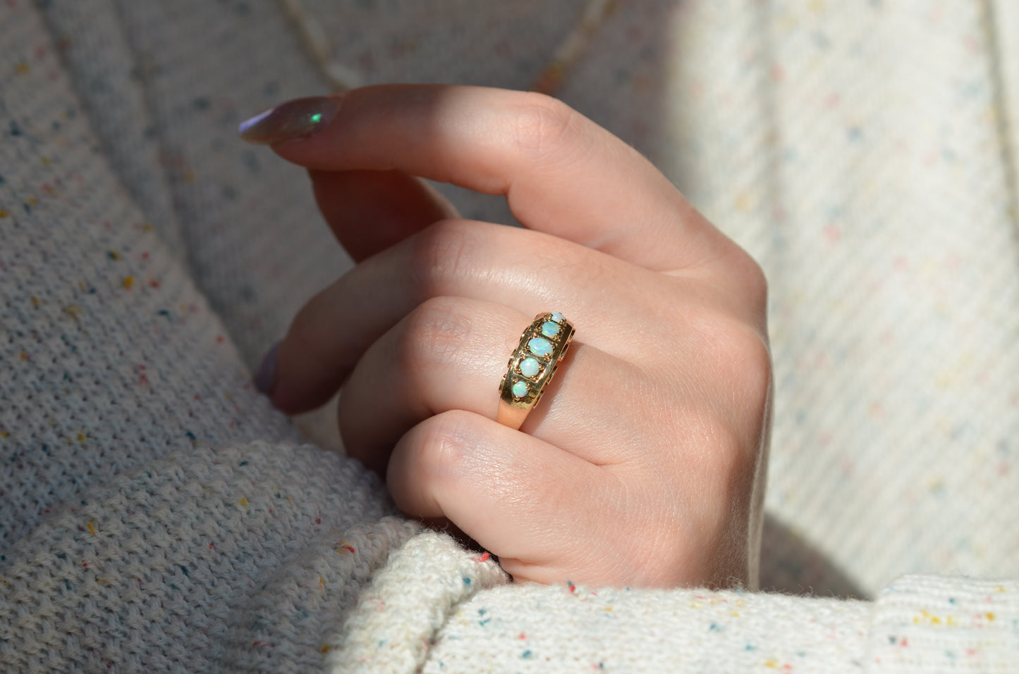 Vintage Opal Five Stone Ring