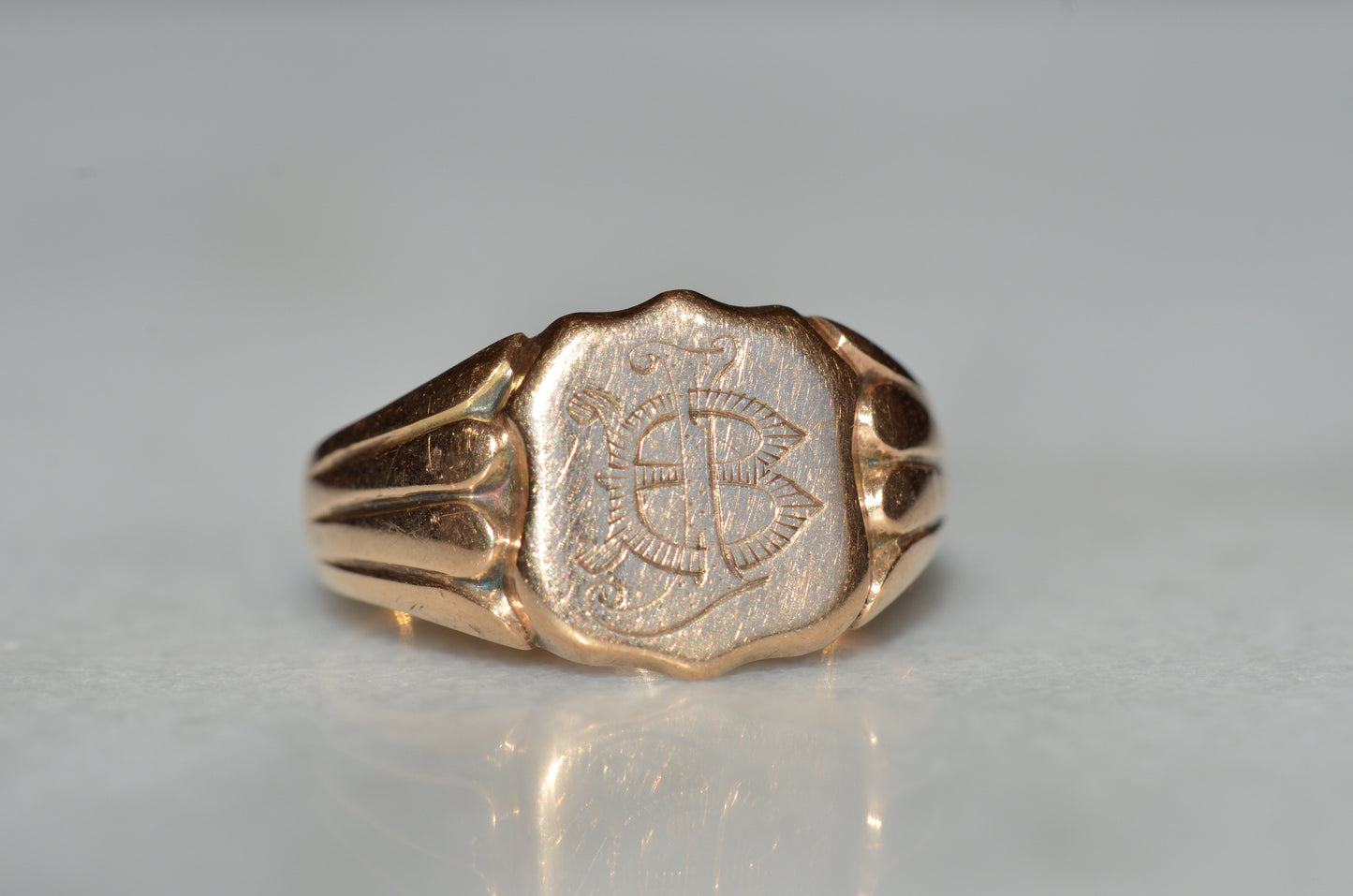 Classic Antique BJ/JB Signet Ring