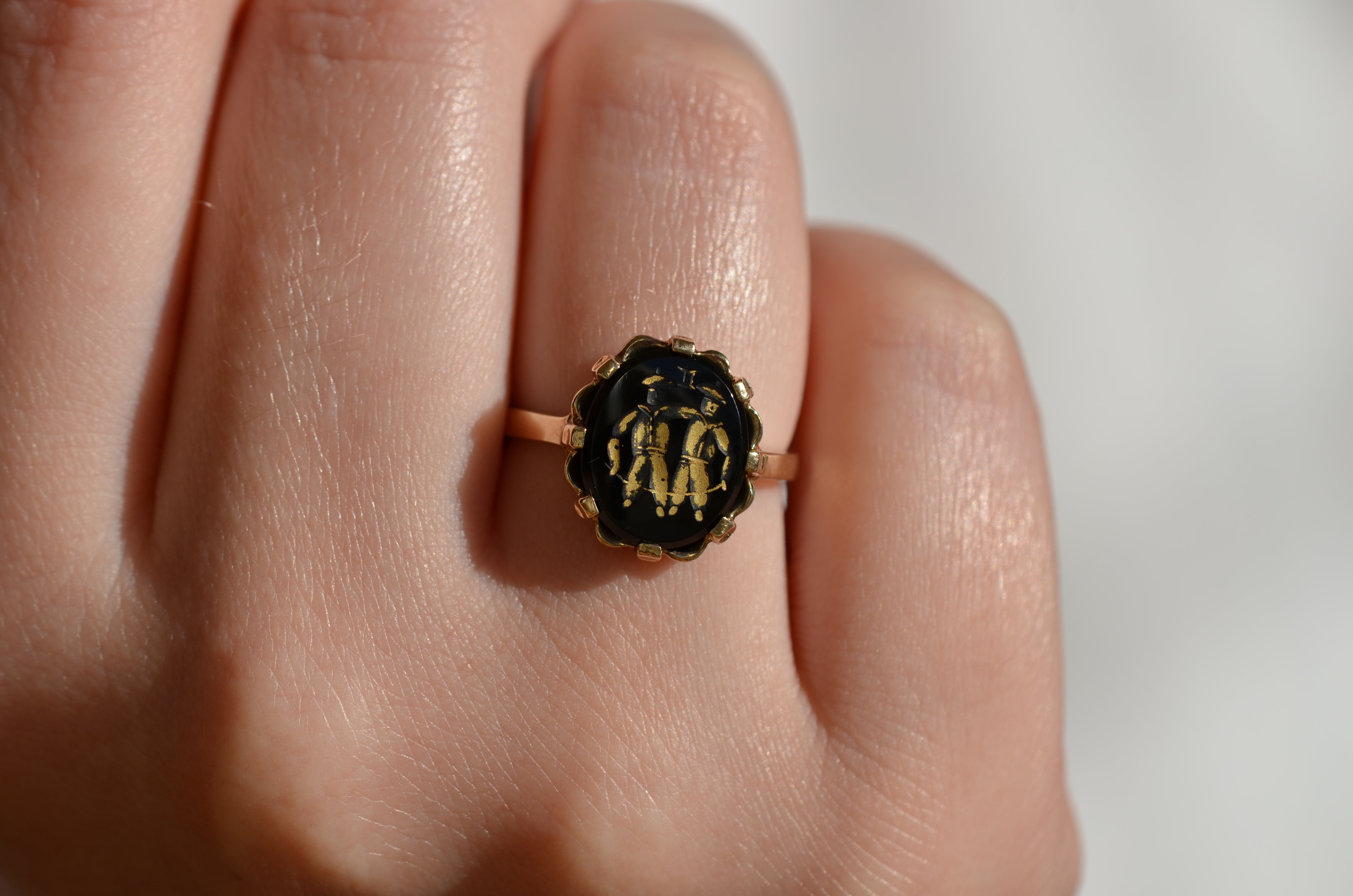 Mischievous Vintage Gemini Ring – St. Eloi